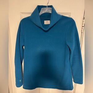 Women’s Dudley Stephens Vello Blue Tunic Length Turtleneck Size M